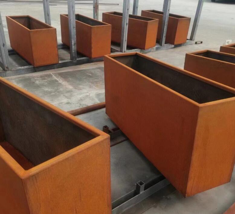 仁布耐候钢花箱